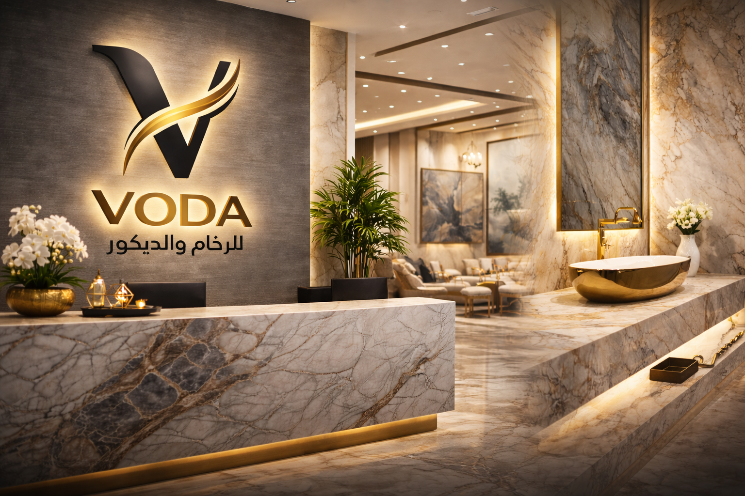 معرض رخام فاخر لفودا